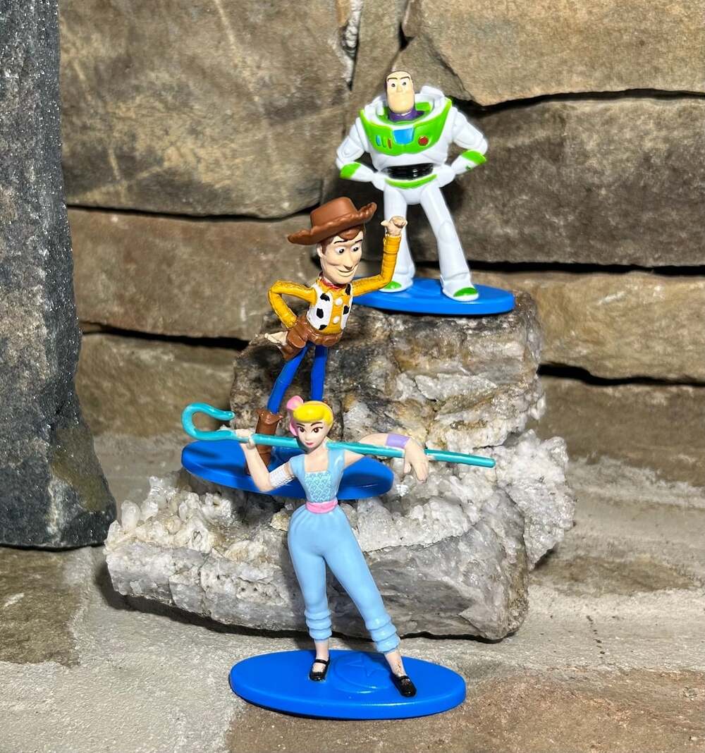 Buzz Lightyear,Woody and Bo figures cake toppers Mini Collection Mattel